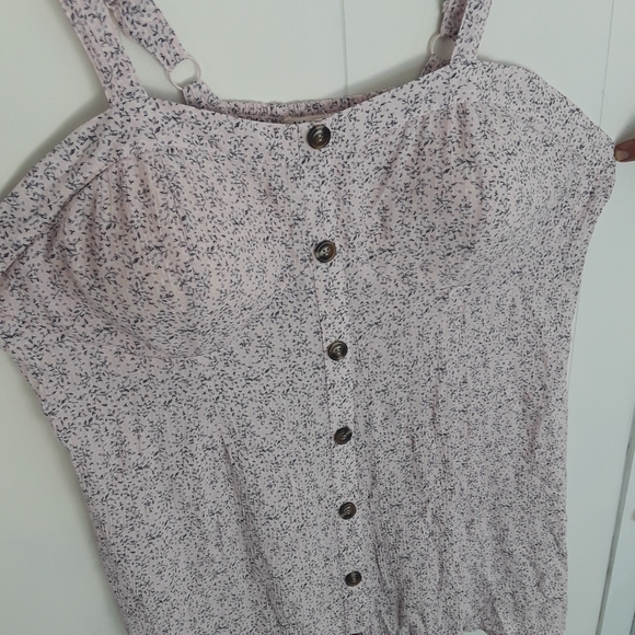 Floral Print Babydoll Adjustable Strap Dress in 2X - Picture 11 of 13